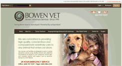 Desktop Screenshot of bowenvet.com